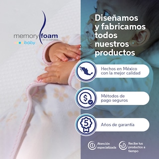 Foto 6 | Foto 6 | Colchón Cambiador Memory Foam color Blanco