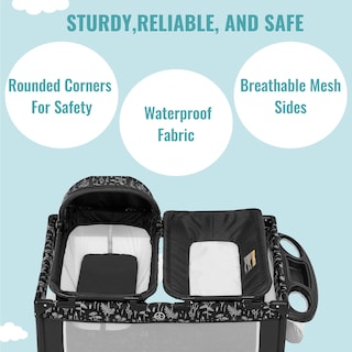 Foto 4 | Foto 4 | Playard Dream On Me Emily Rose Deluxe En Blanco Y Negro - Venta Internacional.
