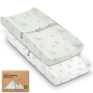 Foto 1 | Foto 1 | Fundas Para Cambiadores Keababies Soothe  100% Algodón  Paquete De 2 - Venta Internacional.