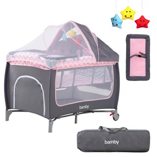 Foto 1 | Foto 1 | Cuna Corral para Bebe Plegable con Mosquitero y Cambiador