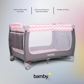 Foto 5 | Foto 5 | Cuna Corral para Bebe Plegable con Mosquitero y Cambiador