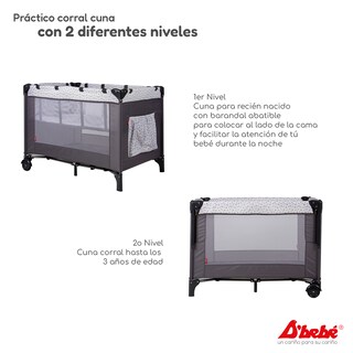 Foto 6 | Foto 6 | Cuna Corral Colecho D'bebé Love & Care Gris