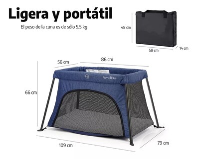 Foto 5 | Foto 5 | Cuna Corral Viajero para Bebé Pamo Babe Ligero y Compacto