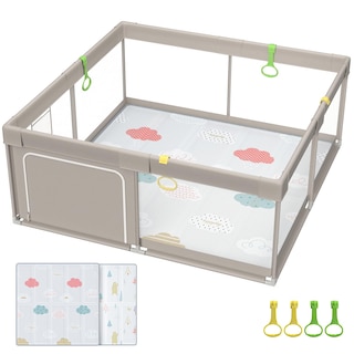 Foto 1 | Foto 1 | Baby Playpen Fodoss Con Tapete De 180 X 150 Cm Para Bebés Y Niños Pequeños - Venta Internacional.