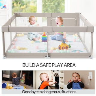 Foto 5 | Foto 5 | Baby Playpen Fodoss Con Tapete De 180 X 150 Cm Para Bebés Y Niños Pequeños - Venta Internacional.