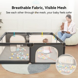 Foto 4 | Foto 4 | Playpen Comomy Playard Extra Grande De 200 X 180 Cm Con Accesorios - Venta Internacional.