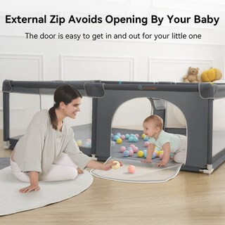 Foto 5 | Foto 5 | Playpen Comomy Playard Extra Grande De 200 X 180 Cm Con Accesorios - Venta Internacional.