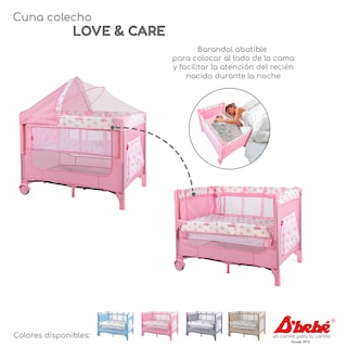 Foto 6 | Foto 6 | Cuna Corral Colecho D'bebé Love & Care Rosa