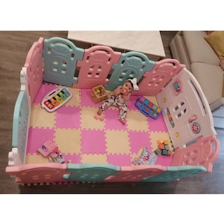 Foto 7 | Foto 7 | Baby Playpen Dream On Me Rumi, 12 Paneles, Plegable, Color Rosa Y Azul - Venta Internacional.