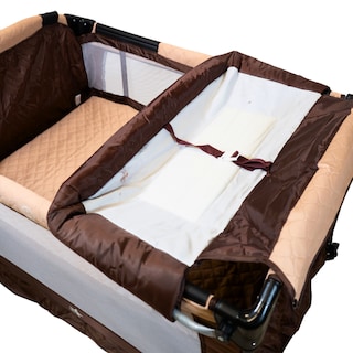 Foto 8 | Foto 8 | Cuna Corral Para Bebé Starkids Galaxis Portátil Mecedora Beige