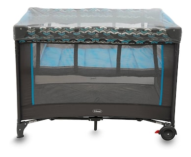 Foto 8 | Foto 8 | Cuna Corral Para Bebé Prinsel San Remo Con Mosquitero Azul