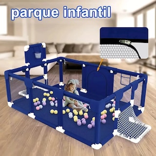 Foto 4 | Foto 4 | ''corral Bebe Corralito Gimnasio De Juegos Infantil De Fútbol Lab.g Azul ''