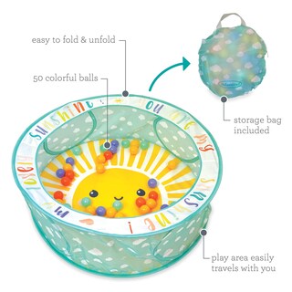 Foto 5 | Foto 5 | Ball Pit Infantino Pop-up Con 50 Bolas De Colores Y Bolsa De Almacenamiento - Venta Internacional.