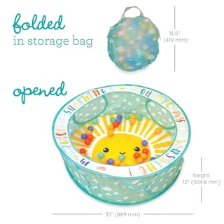 Foto 6 | Foto 6 | Ball Pit Infantino Pop-up Con 50 Bolas De Colores Y Bolsa De Almacenamiento - Venta Internacional.