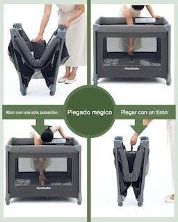 Foto 4 | Foto 4 | Cuna Corral Para Bebé Pamo Babe 9106am02 Calidad Premium Gris