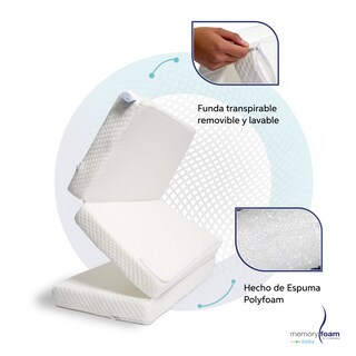 Foto 4 | Foto 4 | Colchón Memory Foam Cuna De Viaje Plegable Blanco