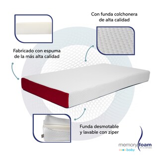 Foto 4 | Foto 4 | Colchón Memory Foam Baby Great 140*80*12 Blanco