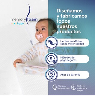 Foto 8 | Foto 8 | Colchón Memory Foam Cuna De Viaje 95*68 Blanco