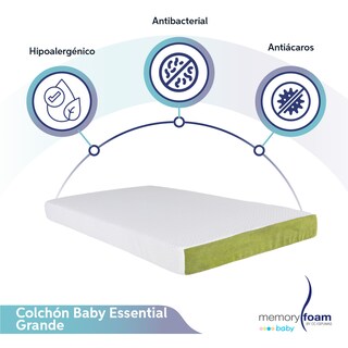 Foto 2 | Foto 2 | Colchón Memory Foam Baby Essential 140*80*10 Blanco