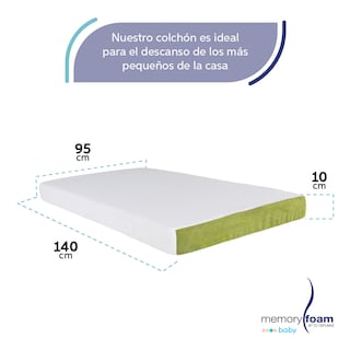 Foto 5 | Foto 5 | Colchón Memory Foam Baby Essential 140*95*10 Blanco