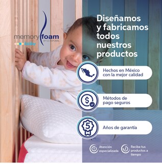 Foto 8 | Foto 8 | Colchón Memory Foam Baby Great 140*95*12 Blanco