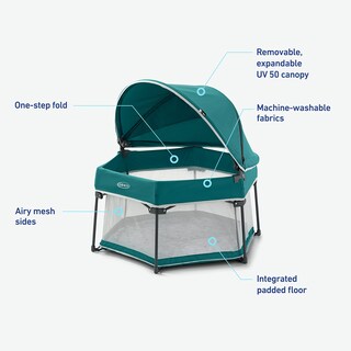Foto 6 | Foto 6 | Cuna Portátil Para Bebés Graco Travel Dome Con Toldo Uv - Venta Internacional.