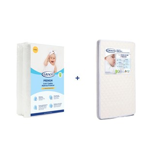 Foto 1 | Foto 1 | Paquete De Colchón Y Protector Para Cuna Dual-comfort De Graco, Paquete De 2 - Venta Internacional.