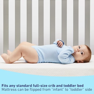 Foto 4 | Foto 4 | Paquete De Colchón Y Protector Para Cuna Dual-comfort De Graco, Paquete De 2 - Venta Internacional.