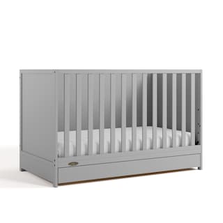 Foto 5 | Foto 5 | Cuna Convertible Graco Theo Con Cajón De Almacenamiento, Color Gris Guijarro - Venta Internacional.