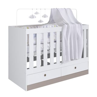 Foto 2 | Foto 2 | Cuna 3 En 1 Con Cajones Blanca Moderna Nordica Kingshouse