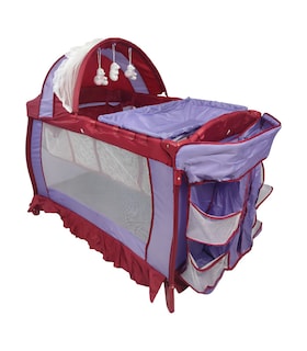 Foto 1 | Foto 1 | Cuna Corral para Bebe Plegable Cambiador y Organizador Púrpura