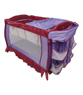 Foto 3 | Foto 3 | Cuna Corral para Bebe Plegable Cambiador y Organizador Púrpura