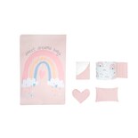 Juego de Edredón Chiqui Mundo Rosa 5 Piezas para Cuna