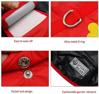 Foto 3 | Foto 3 | Chaleco Para Perros, Chaquetas, Impermeables, De Invierno, Reversibles, - Venta Internacional.