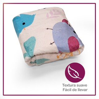Foto 2 | Foto 2 | Cobija Afelpada Beikia Pájaros