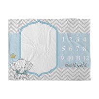 Frazada De Mensual Beikia Elefante Zig Zag