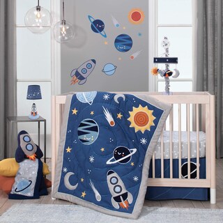 Foto 1 | Foto 1 | Juego De Ropa De Cama Para Cuna Lambs & Ivy Milky Way Space Galaxy, 4 Piezas - Venta Internacional.