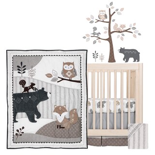 Foto 2 | Foto 2 | Juego De Ropa De Cama Para Cuna Lambs & Ivy Woodland Forest Animal, 5 Piezas - Venta Internacional.