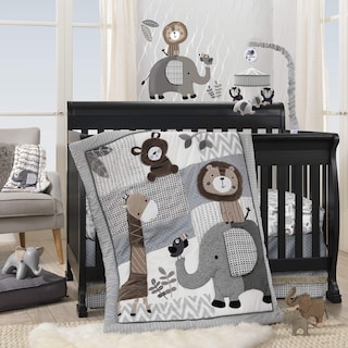 Foto 1 | Foto 1 | Juego De Ropa De Cama Para Cuna Lambs & Ivy Urban Jungle, 4 Piezas, Gris - Venta Internacional.