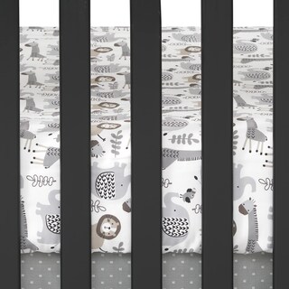 Foto 5 | Foto 5 | Juego De Ropa De Cama Para Cuna Lambs & Ivy Urban Jungle, 4 Piezas, Gris - Venta Internacional.
