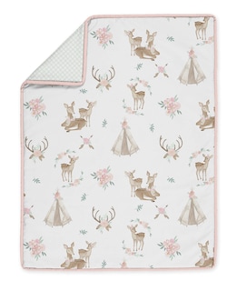 Foto 3 | Foto 3 | Juego De Ropa De Cama Para Cuna Sweet Jojo Designs Blush Pink Woodland, 4 Piezas - Venta Internacional.