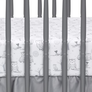 Foto 5 | Foto 5 | Juego De Ropa De Cama Para Cuna Lambs & Ivy Luna, Diseño De Búho Celestial Blanco/gris - Venta Internacional.