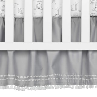 Foto 6 | Foto 6 | Juego De Ropa De Cama Para Cuna Lambs & Ivy Luna, Diseño De Búho Celestial Blanco/gris - Venta Internacional.