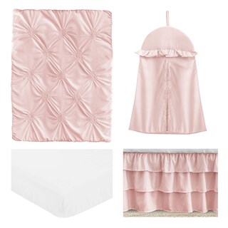 Foto 2 | Foto 2 | Juego De Ropa De Cama Para Cuna Sweet Jojo Designs Harper Blush Pink, 4 Unidades - Venta Internacional.