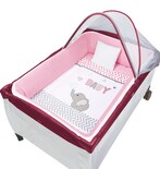 Set de Edredón 3 Pzas Para Cuna de Viaje CARAMELO