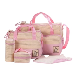 Foto 1 | Foto 1 | Set 5 Bolsas Pañaleras Cambiador para Bebé Rosa