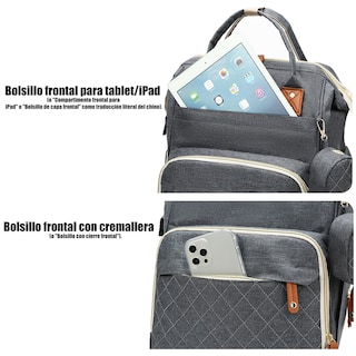 Foto 5 | Foto 5 | Pañalera Mochila Ubs Tela Impermeable Multifuncional Termica Ecobaby Original