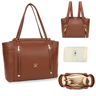 Foto 1 | Foto 1 | Bolsa De Pañales De Piel Para Pañales, Mochila Miss Fong Brown - Venta Internacional.