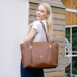 Foto 2 | Foto 2 | Bolsa De Pañales De Piel Para Pañales, Mochila Miss Fong Brown - Venta Internacional.