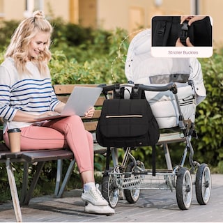 Foto 2 | Foto 2 | Mochila Para Pañales Telena Puffer Con Bolsillos Aislantes, Color Negro - Venta Internacional.